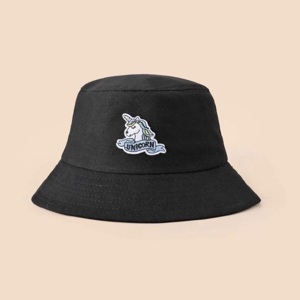 Unicorn Embroidered Bucket Hat